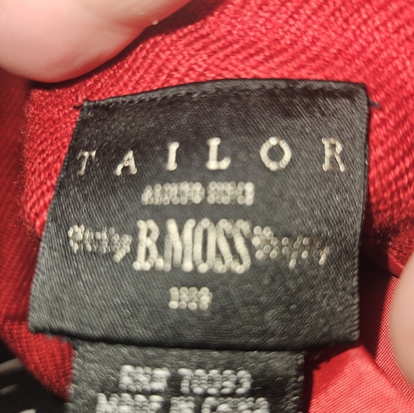 Tailor B Moss Womans Red Pencil Skirt Size 4 - Picture 9 of 11